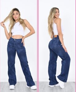 JD-2594 JEAN DIWAY WIDE LEG ELASTIZADA AZUL