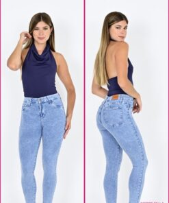 JD-2673 JEAN DIWAY TIRO MEDIO ELASTIZADO NEVADO