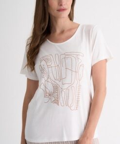 R-2929 REMERA MODAL SELVA ESTAMPADA CON TACHAS