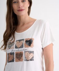 R-2933 REMERA MODAL ESTAMPADA 6 CORAZONES CON TACHAS