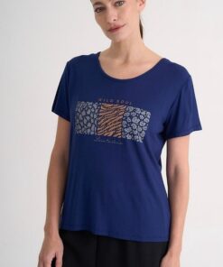 R-2936 REMERA MODAL ESTAMPADA SOUL CON TACHAS