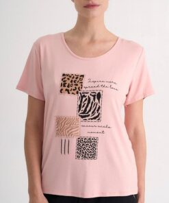 R-2937 REMERA MODAL ESTAMPADO TODAY CON TACHAS