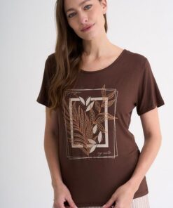 R-2940 REMERA MODAL ESTAMPADO CON TACHAS