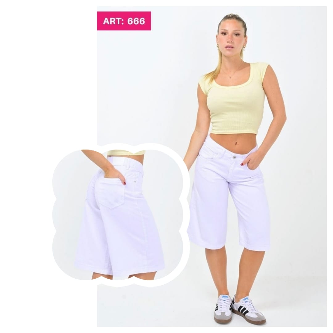 ART-666 BERMUDA BAGGY DIWAY BLANCA