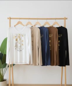 R-3015 REMERA VISCOSA ESTAMPA PETIT CON FOIL - Imagen 2
