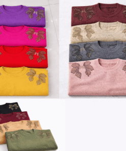 ART-761 SWEATER BREMER TACHAS BRILLOS MARIPOSAS - Imagen 2