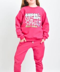 CJ-01 CONJUNTO ALGODON FRIZA NENA ESTAMPADO BUZO + BABUCHA ALGODON FRIZA