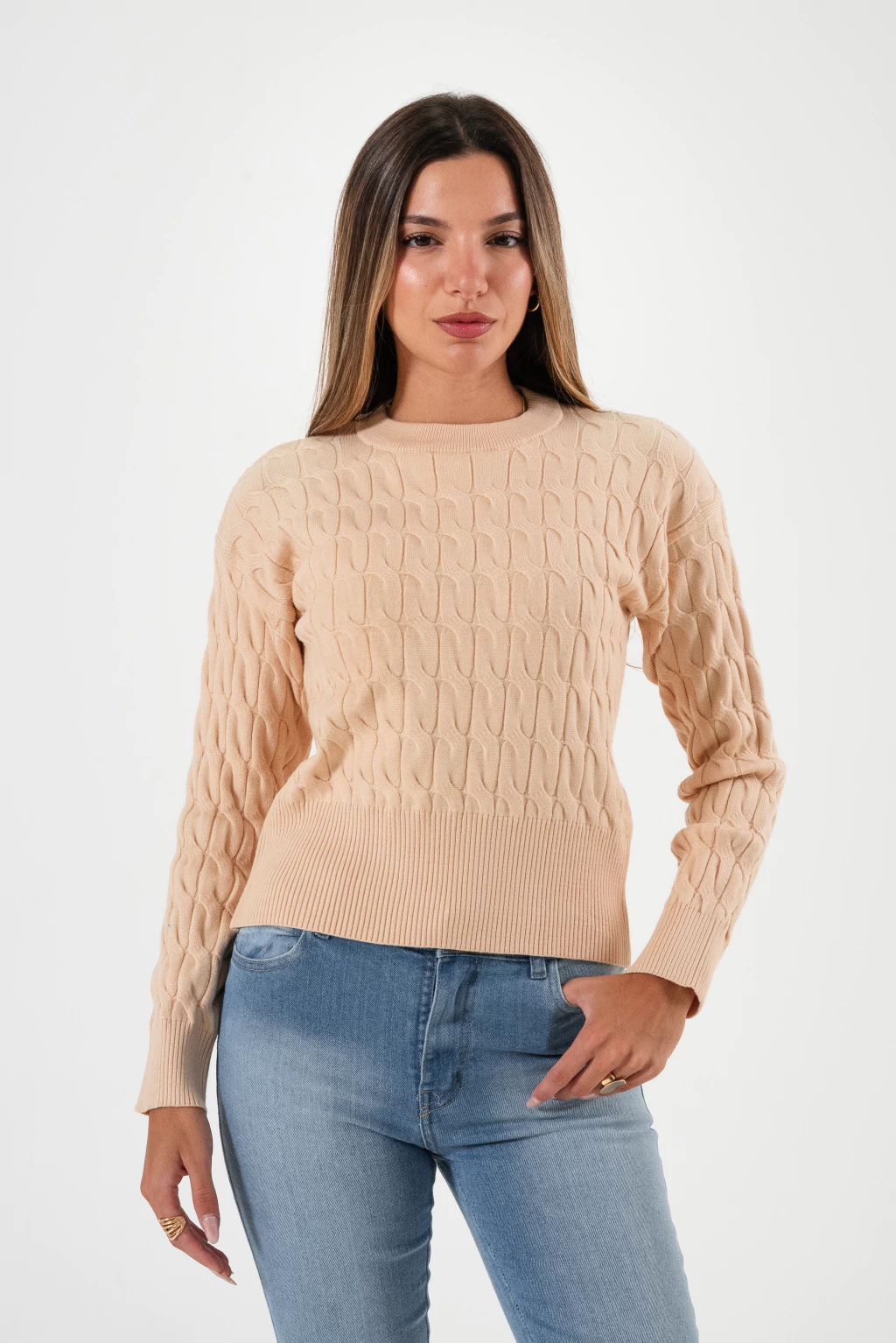 ART-752 SWEATER TEJIDO OCHOS CINTURA ANCHA