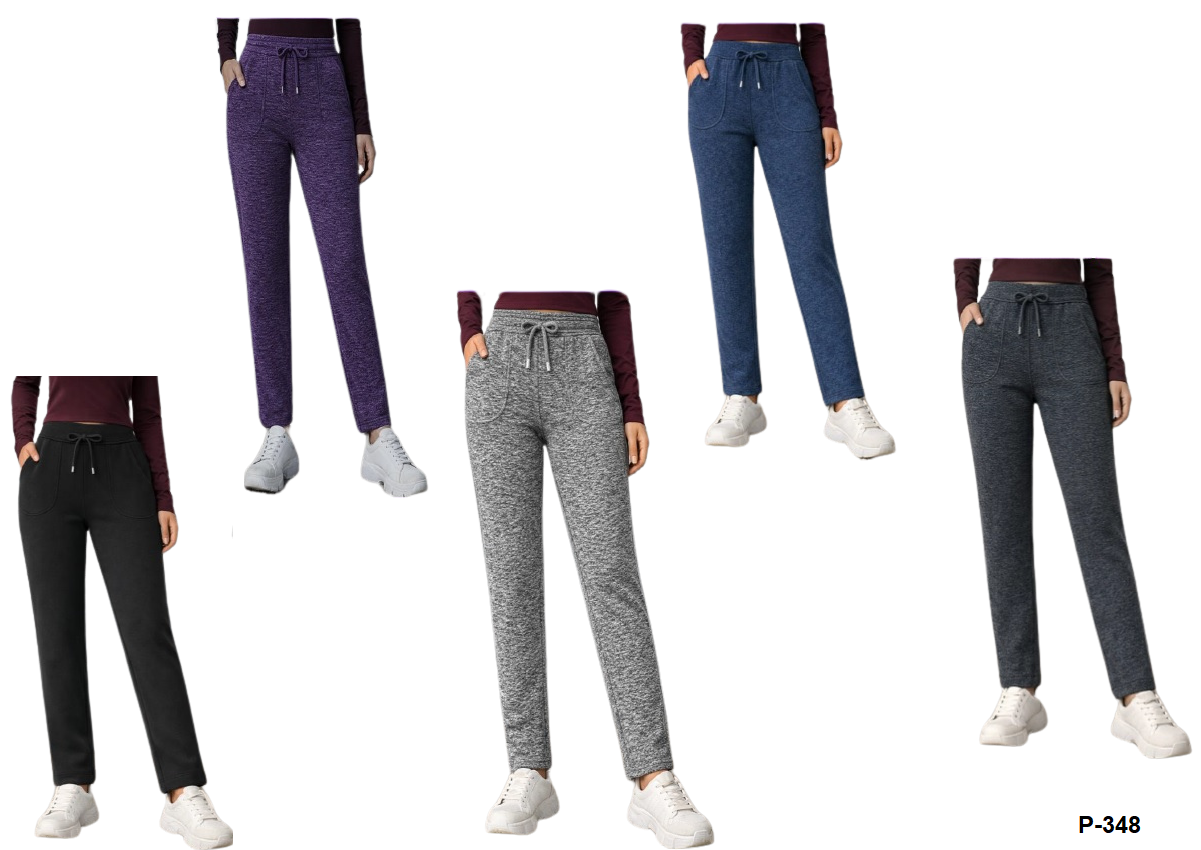 P-348 PANTALON TERMICO DAMA JASPEADO JOGGER