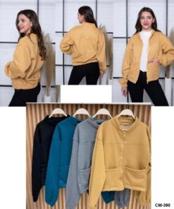 CM-390 CAMPERA WAFFLE CUELLO MAO DOS BOLSILLOS