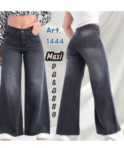 ART-1444 JEAN MUJER MAXI PAZZO GRIS RIGIDO LOCALIZADO