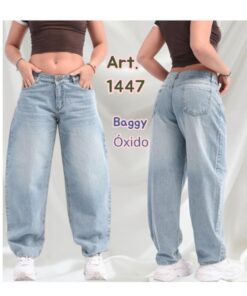 ART-1447 JEAN JUVENIL BAGGY OXIDO CLARO
