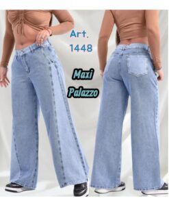 ART-1448 JEAN JUVENIL MAXI PALAZZO CON RECORTE MODA