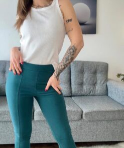 C-437 CALZA ROS CHIC DE ALGODON CON LYCRA ABIERTA ABAJO