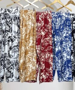 P-259 PANTALON ESTAMPADO DE LINO CON SEDA - Imagen 2