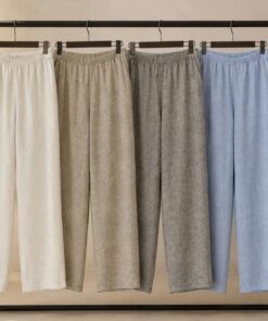 P-260 PANTALON DE LINO TIPO BAGGY CON CINTURA ELASTIZADA - Imagen 2