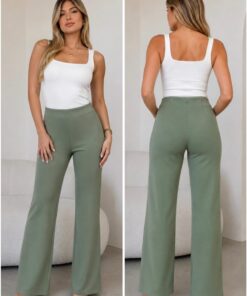 P-366 PANTALON TIPO CALZA DE LYCRA CON ELASTICO Y CINTURA INVISIBLE