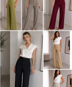 P-365 PANTALON SASTRERO SIN BOLSILLO CON PINZAS - Imagen 2