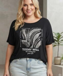 R-3063 REMERA MODAL VISCOSA ESTAMPADA CON DETALLE DE LENTEJUELAS