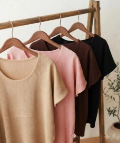 R-3069 BLUSA CUELLO REDONDO TELA HAWAII - Imagen 2