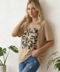 R-3079 REMERA MODAL VISCOSA ESTAMPA FORMAS Y TACHAS
