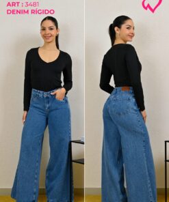 ART-3481 JEAN DIWAY MEGA WIDE LEG RIGIDO TENDENCIA