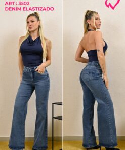 ART-3502 JEAN DIWAY WIDE LEG ELASTIZADO LOCALIZADO