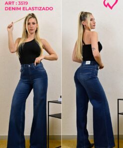 ART-3519 JEAN DIWAY WIDE LEG ELASTIZADO SIMIL LOCALIZADO