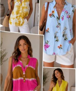 CAM-798 CAMISOLA FIBRANA ESTAMPADA