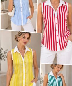CAM-799 CAMISOLA FIBRANA RAYADA