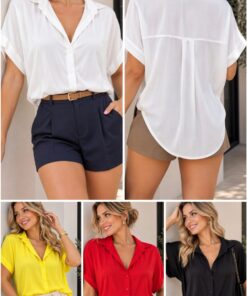 CAM-800 CAMISA FIBRANA HOMBRO CAIDO SIN BOLSILLO Y PINZA ATRAS