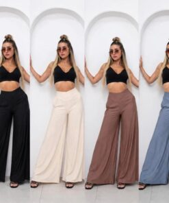 P-367 MAXI PALAZZO NYLON TELA MOMA SIMIL CEY