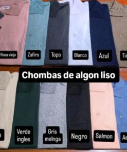 RH-544 CHOMBA HOMBRE ESPECIAL LISA DE ALGODON - Imagen 2