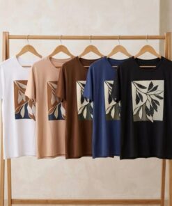 R-3111 REMERA MODAL VISCOSA ESTAMPADA TACHAS - Imagen 2