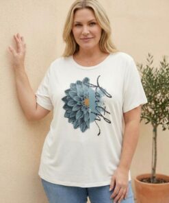 R-3112 REMERA MODAL VISCOSA FAITH CON DETALLE DE TACHAS